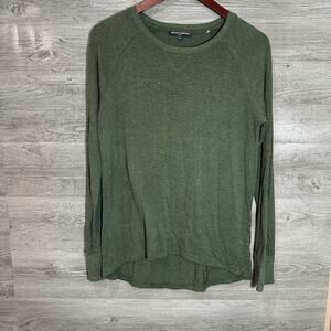 Brandy Melville Long Back Womens One Size Green Long Sleeve Lightweight